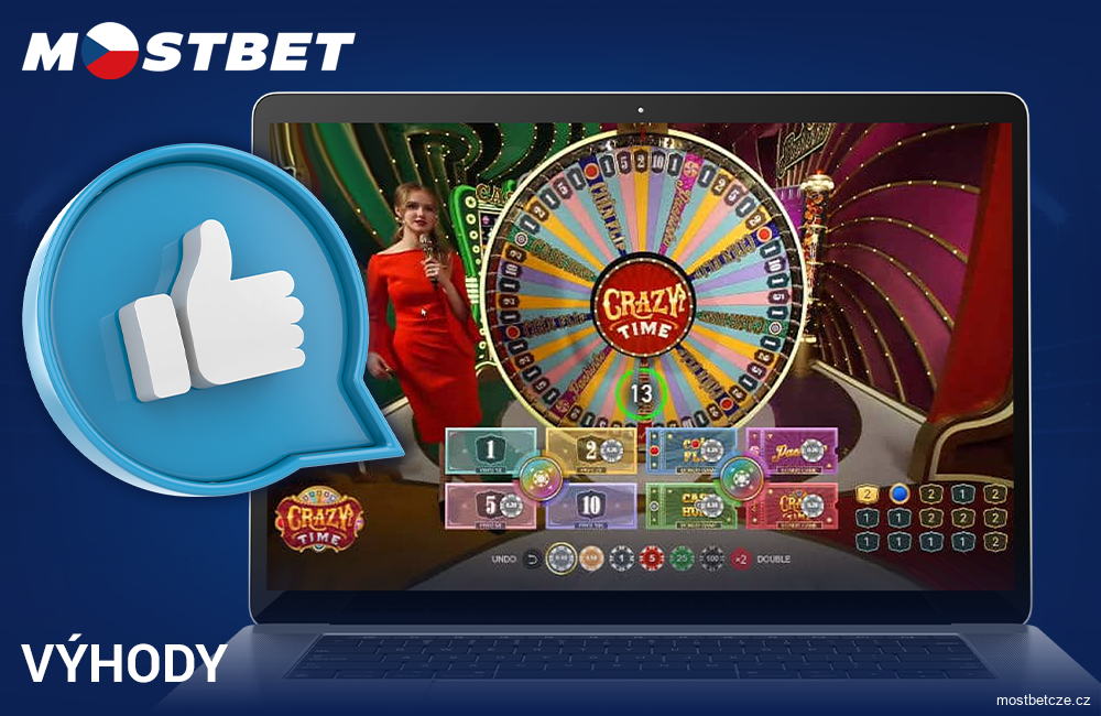 Výhody Crazy Time pro české hráče Mostbet