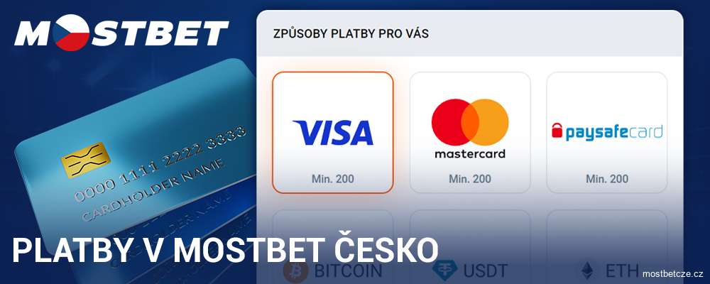 Platební nástroje pro hráče Mostbet Česko